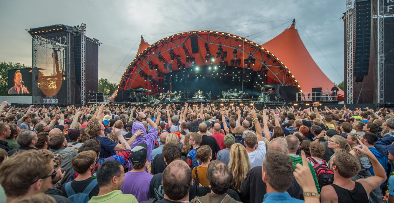The Orange Stage is the main stage at Roskilde Festival The Orange Stage is the main stage at Roskilde Festival